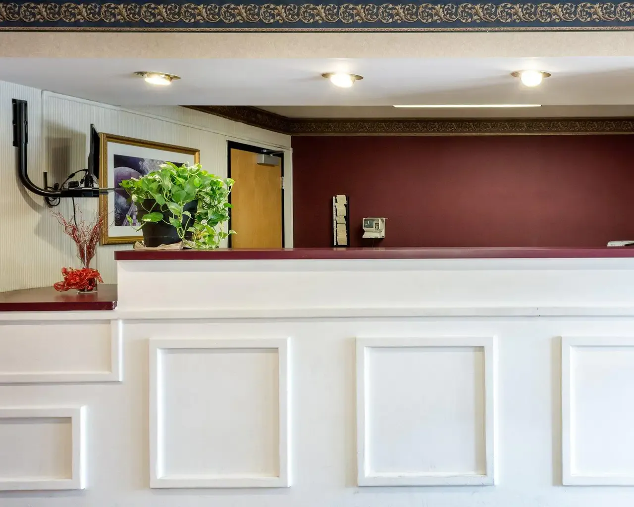 Friendly staff at the hotel front desk